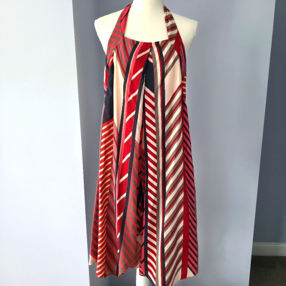 A/X Armani Exchange Asymmetrical Silk Sundress
